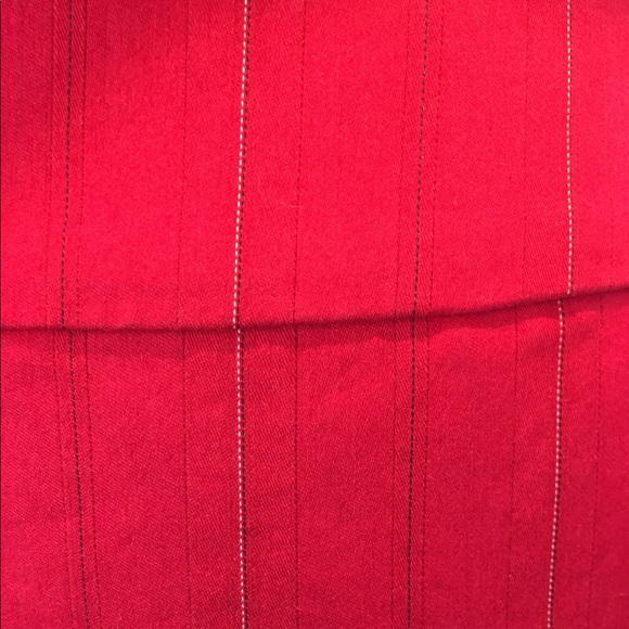 H&M Red Pinstripe Skirt - Picture 3 of 4